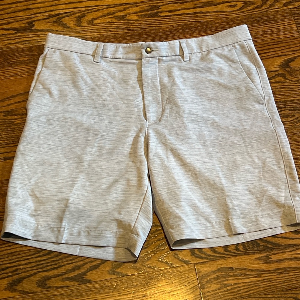 Callaway Men's Heather Light Gray Flat-Front Golf Shorts